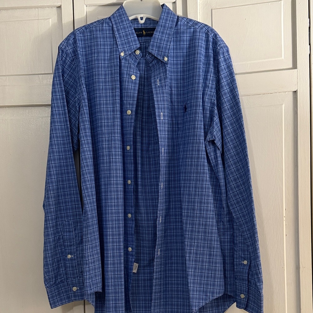 Polo Ralph Lauren Blue Plaid Men's Shirt